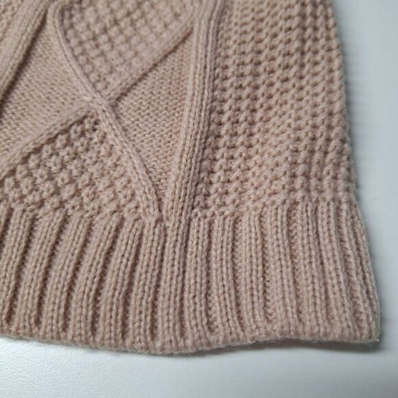 Knit Hat Blush Pink Winter Thin Lightweight Fall 9 Inches Wide - Picture 2 of 7